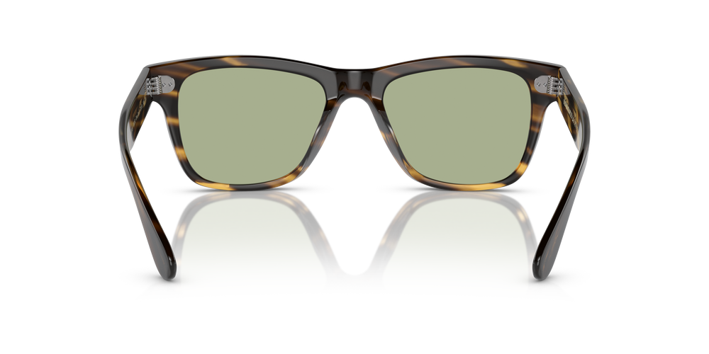 Oliver Peoples Oliver Sun-F with Cocobolo frame and Green Wash