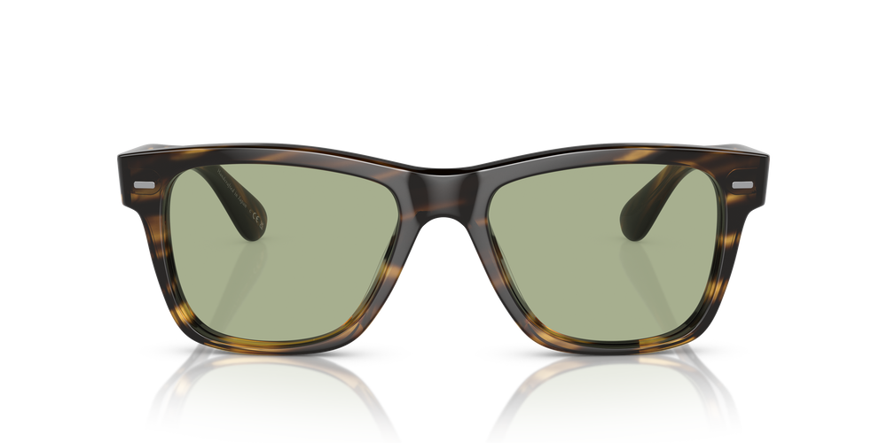 Sie Oliver Peoples Oliver Sun-F mit Cocobolo Gestell und Grün Gläsern - Bild 2