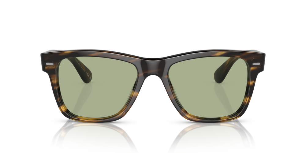 Oliver Peoples Oliver Sun-F avec une monture Cocobolo et des verres Vert - image 2