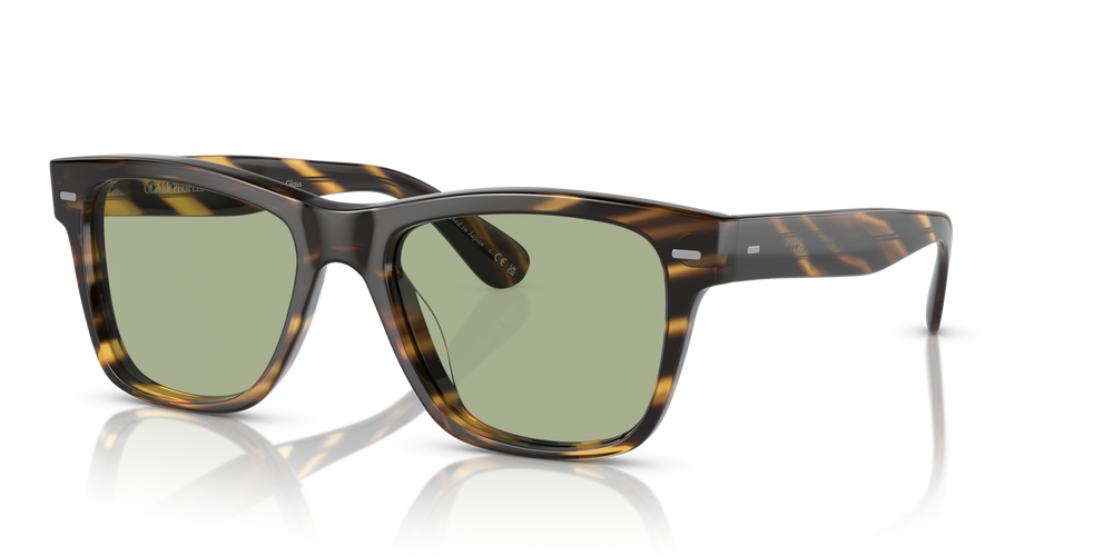 Oliver Peoples Oliver Sun-F with Cocobolo frame and Green lenses - image 1