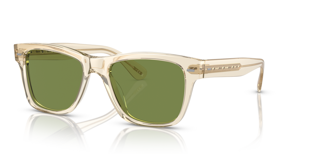 Oliver Peoples Oliver Sun-F with Buff frame and Green lenses - image 3