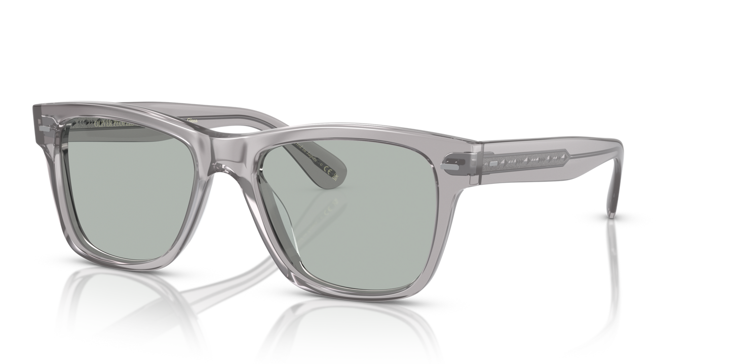 Oliver Peoples Oliver Sun-F with Workman Grey frame and Grey lenses - Image Plaque