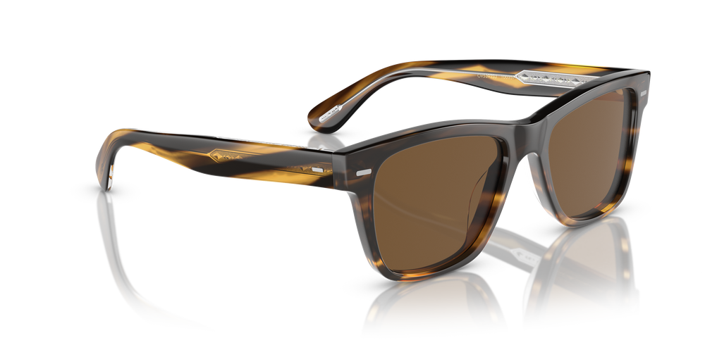 Sie Oliver Peoples Oliver Sun mit Cocobolo Gestell und Braun Gläsern - Bild 3