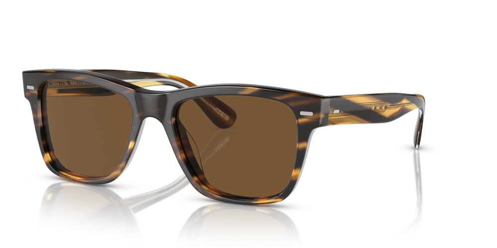 Oliver Peoples Oliver Sun with Cocobolo frame and True Polar Brown