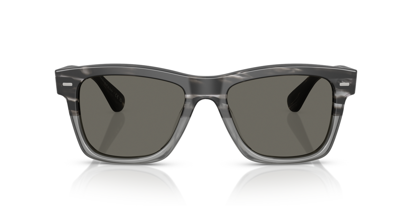 Oliver Peoples Oliver Sun with Semi-Matte Storm frame and Grey lenses - Image Frame Front