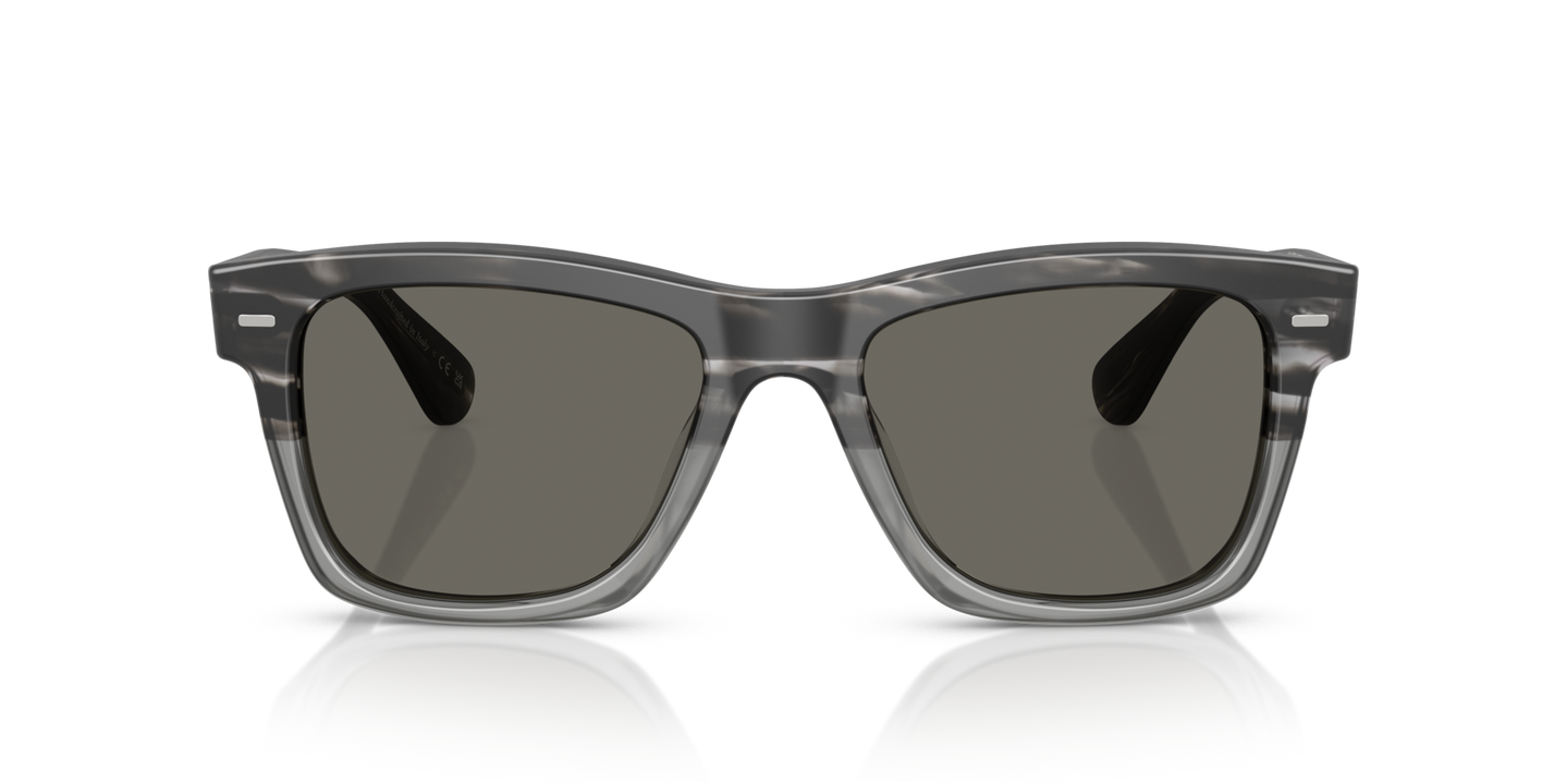 Oliver Peoples Oliver Sun with Semi-Matte Storm frame and Grey lenses - Image Frame Front