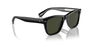 Oliver Peoples Oliver Sun avec une monture Noir et des verres Vert - L'image 3
