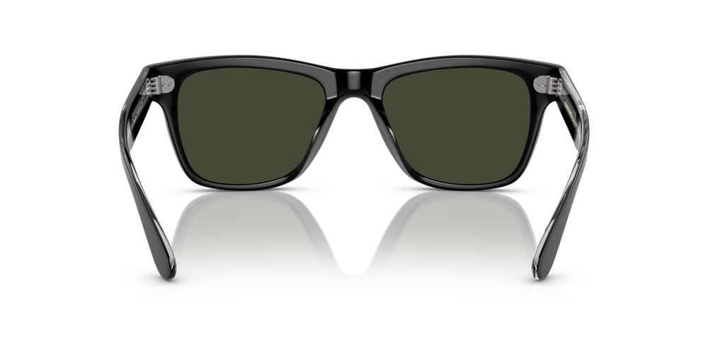Oliver Peoples Oliver Sun avec une monture Noir et des verres Vert - L'image 5