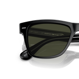 Sie Oliver Peoples Oliver Sun mit Schwarz Gestell und Grün Gläsern - Variant