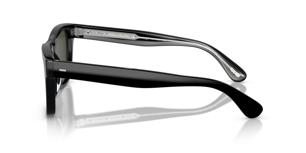 Sie Oliver Peoples Oliver Sun mit Schwarz Gestell und Grün Gläsern - Bild 4