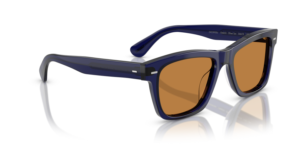 Oliver Peoples Oliver Sun avec une monture Denim et des verres Brun - L'image 3