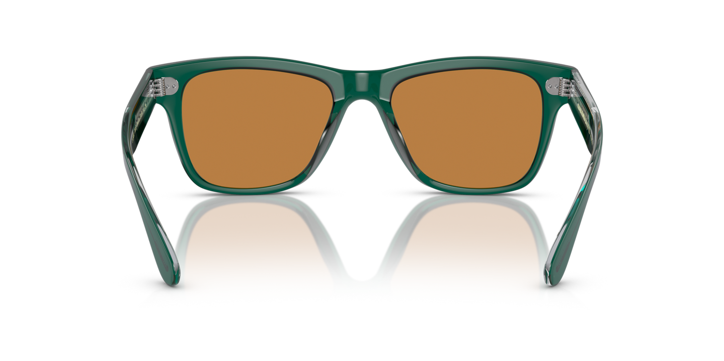 Oliver Peoples Oliver Sun Limited Edition con montatura Translucent Dark Teal e lenti  Marrone - Immagine Naselli