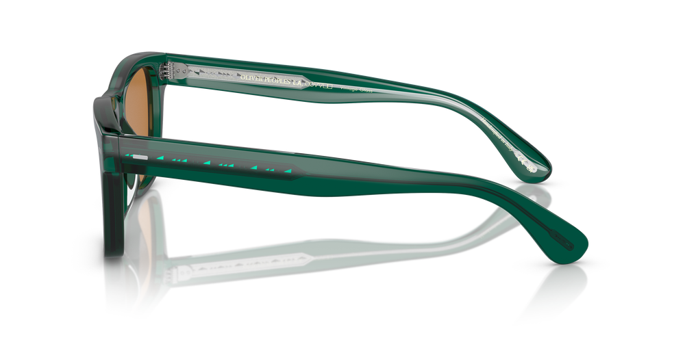 Oliver Peoples Oliver Sun Limited Edition with Translucent Dark Teal frame and Brown lenses - Image 4