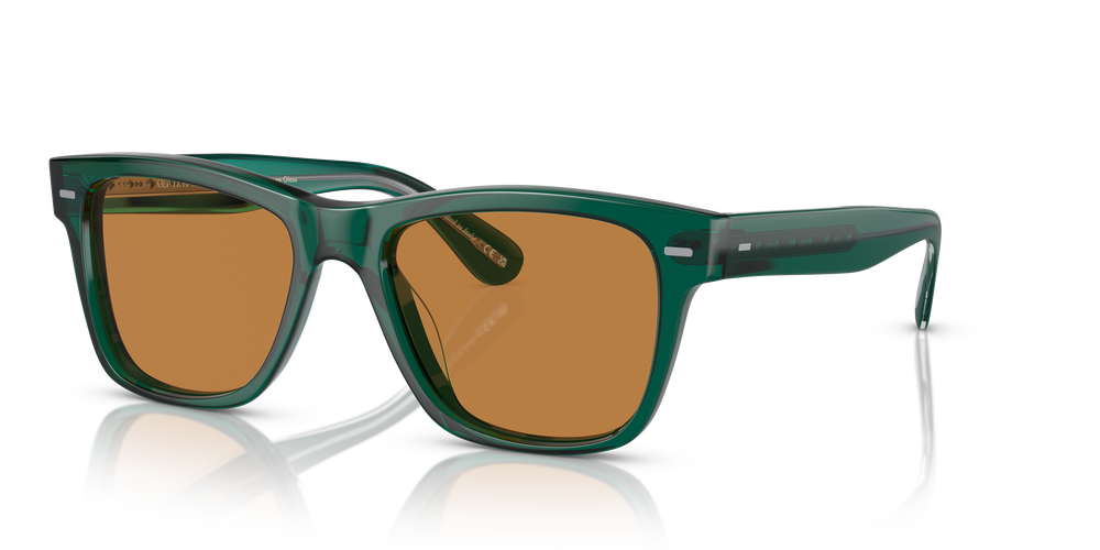 Oliver Peoples Oliver Sun Limited Edition with Translucent Dark Teal frame and Brown lenses - Image 2