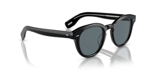 Oliver Peoples Cary Grant Sun avec une monture Noir et des verres Bleu - L'image 3
