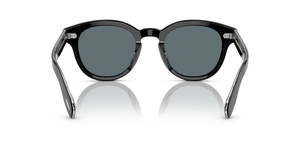 Oliver Peoples Cary Grant Sun avec une monture Noir et des verres Bleu - L'image 5
