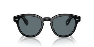 Oliver Peoples Cary Grant Sun avec une monture Noir et des verres Bleu - L'image 2