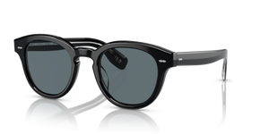 Oliver Peoples Cary Grant Sun avec une monture Noir et des verres Bleu - L'image 1