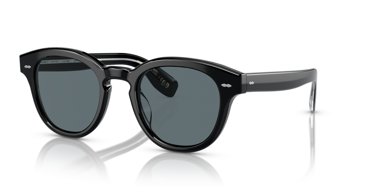 Oliver Peoples Cary Grant Sun with Black frame and Blue lenses - Image Plaques