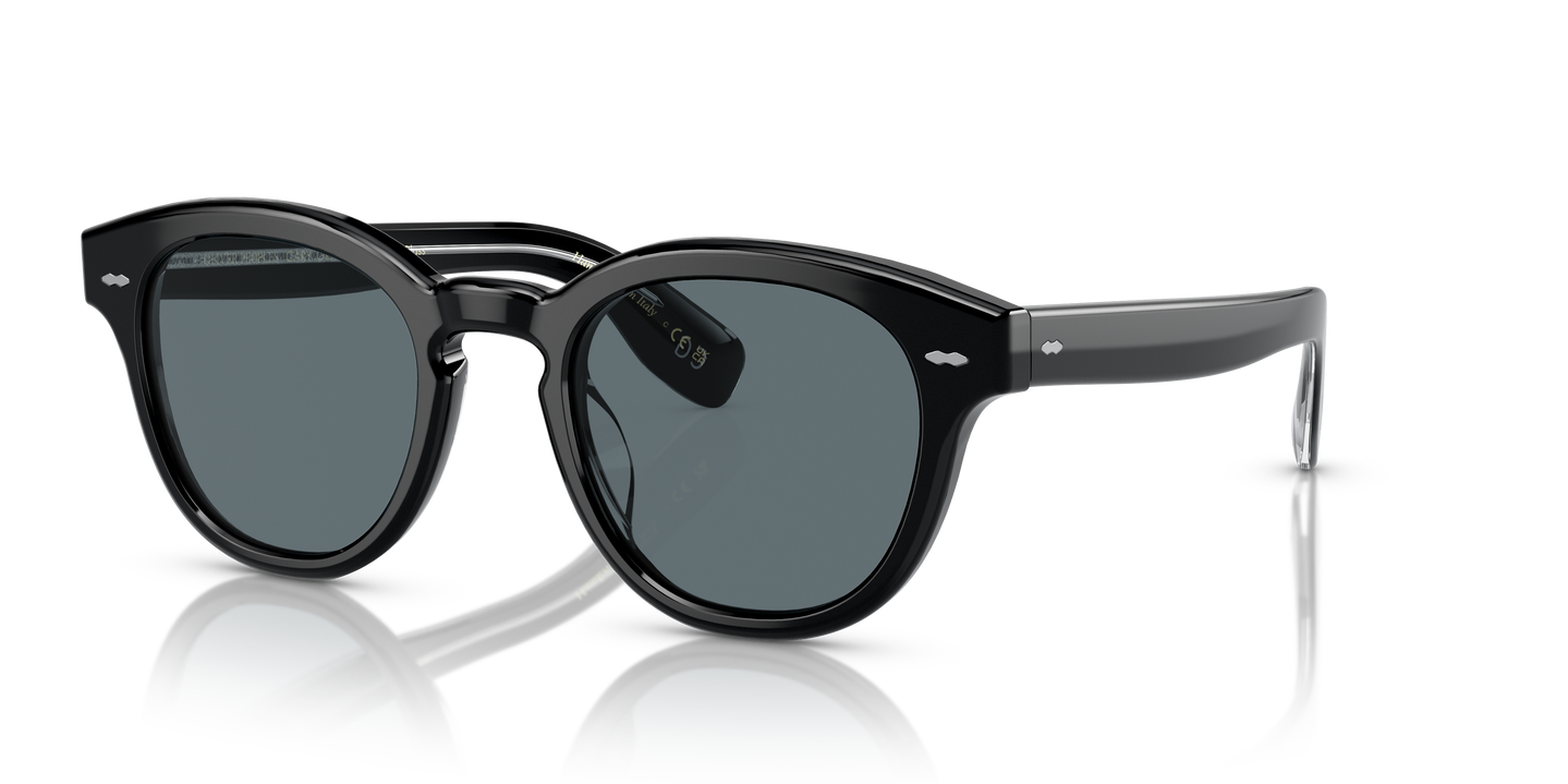 クラウディア Oliver Peoples Cary Grant Sun with Black frame and Blue Polar