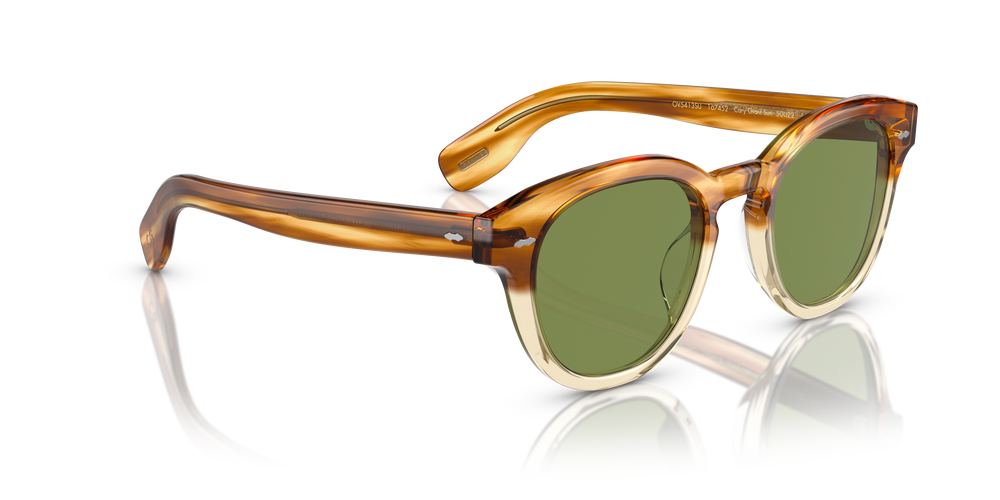 Oliver Peoples Cary Grant Sun con montura Honey VSB y lentes Verde - El 3