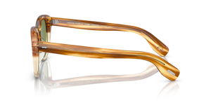 Oliver Peoples Cary Grant Sun con montura Honey VSB y lentes Verde - El 4