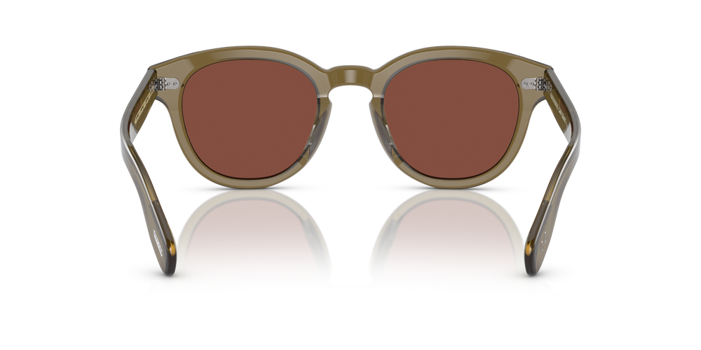 Oliver Peoples Cary Grant Sun avec une monture Olive poudré et des verres Brun - image 5