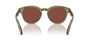Oliver Peoples Cary Grant Sun avec une monture Olive poudré et des verres Brun - image 5