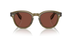 Oliver Peoples Cary Grant Sun avec une monture Olive poudré et des verres Brun - image 2