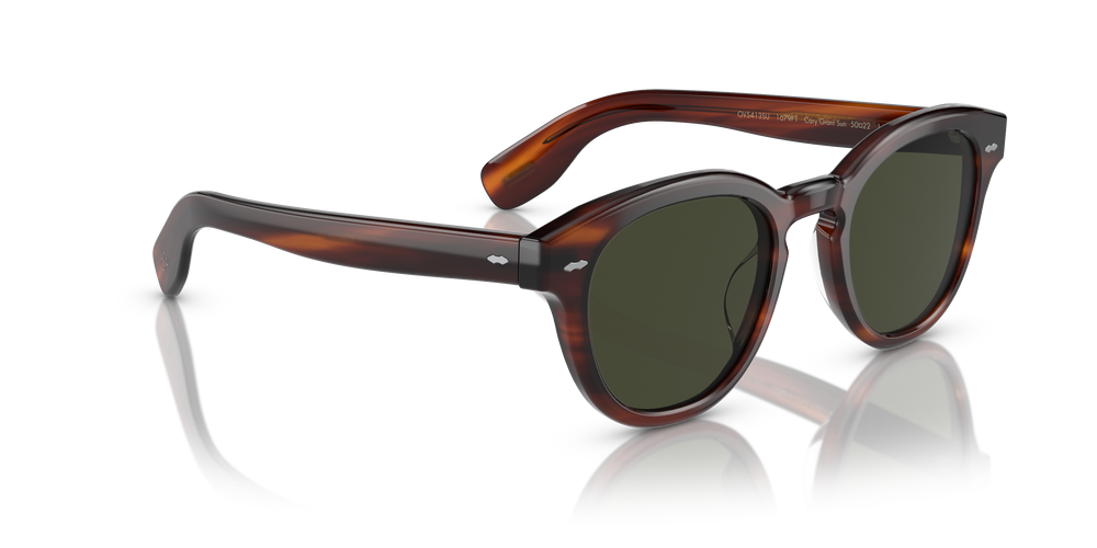Oliver Peoples Cary Grant Sun con montatura Grant Tortoise e lenti  Verde - L'immagine 3