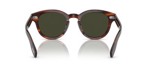 Oliver Peoples Cary Grant Sun con montatura Grant Tortoise e lenti  Verde - L'immagine 5