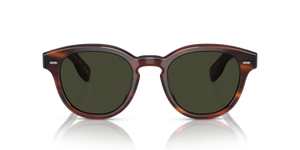 Oliver Peoples Cary Grant Sun con montatura Grant Tortoise e lenti  Verde - L'immagine 2