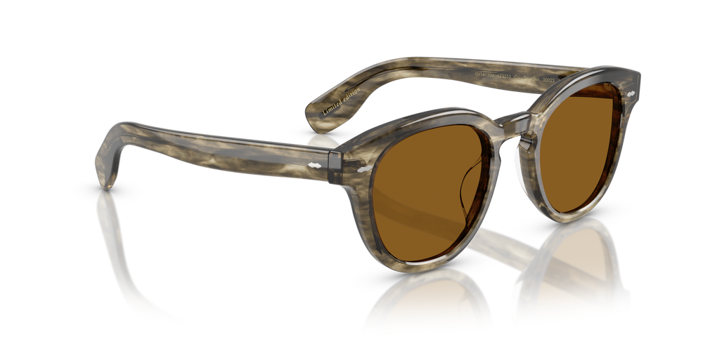 Oliver Peoples Cary Grant Sun Exclusive con montura Corteza y verde aceituna suave y lentes Marrón - imagen 3