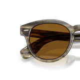 Oliver Peoples Cary Grant Sun Exclusive con montatura Bark verde oliva tenue e lenti  Marrone - Variant