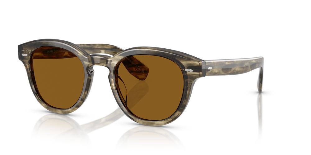 Oliver Peoples Cary Grant Sun Exclusive con montura Corteza y verde aceituna suave y lentes Marrón - imagen 1