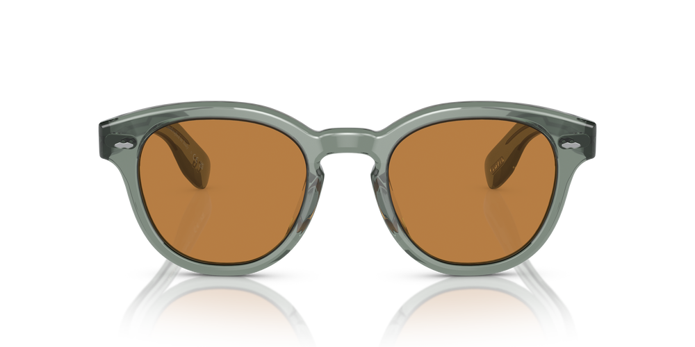 Oliver Peoples Cary Grant Sun with Dusty Aqua frame and Cognac