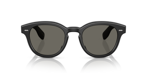 Oliver Peoples Cary Grant Sun avec une monture Noir semi-mat et des verres Gris - L'image 2