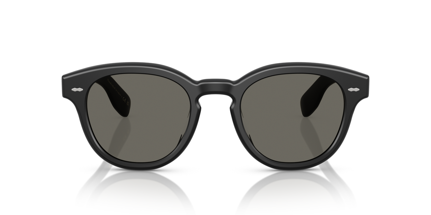 Oliver Peoples Cary Grant Sun with Semi Matte Black frame and Grey lenses - Image Material 