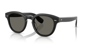 Oliver Peoples Cary Grant Sun avec une monture Noir semi-mat et des verres Gris - L'image 1
