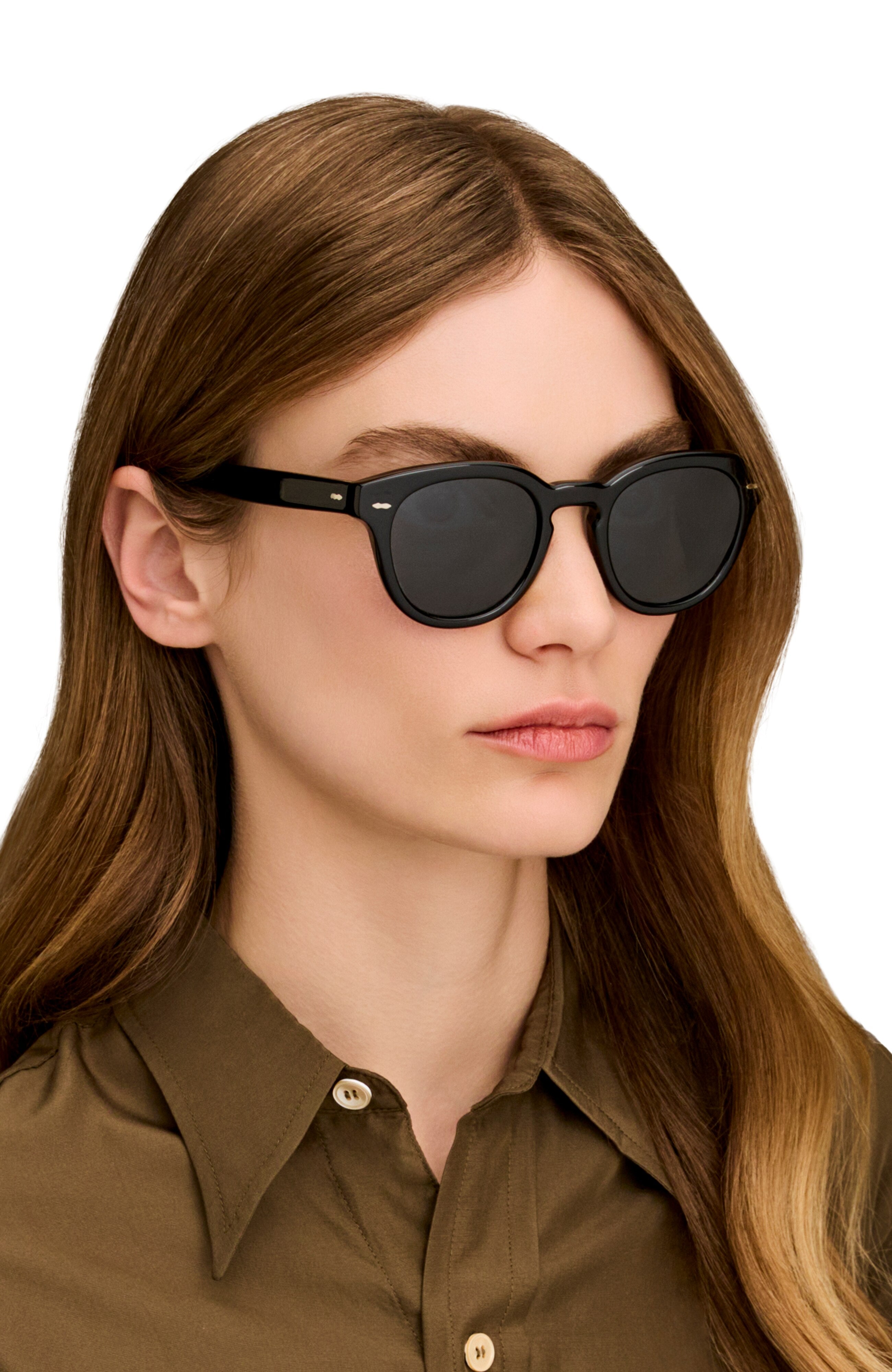 Oliver Peoples Cary Grant Sun with Honey VSB frame and Green C