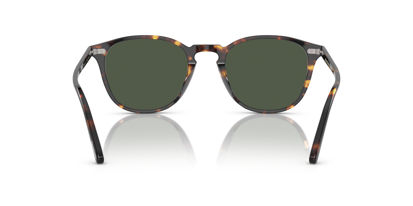 Oliver Peoples Forman L.A avec une monture DM2 et des verres Vert - Image Plaquettes de nez