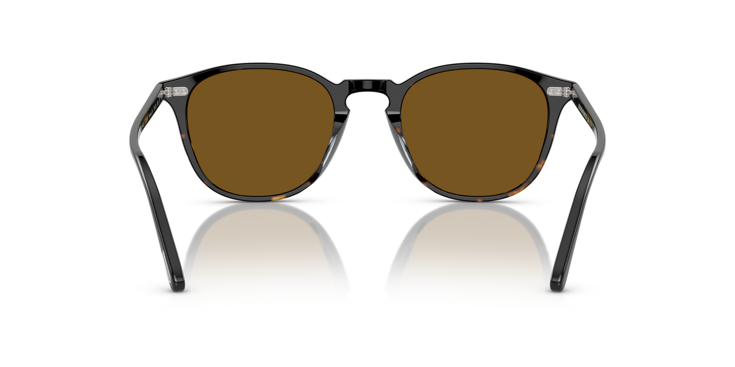 Oliver Peoples Forman L.A with Black/362 Gradient frame and Brown lenses - Image Nosepads