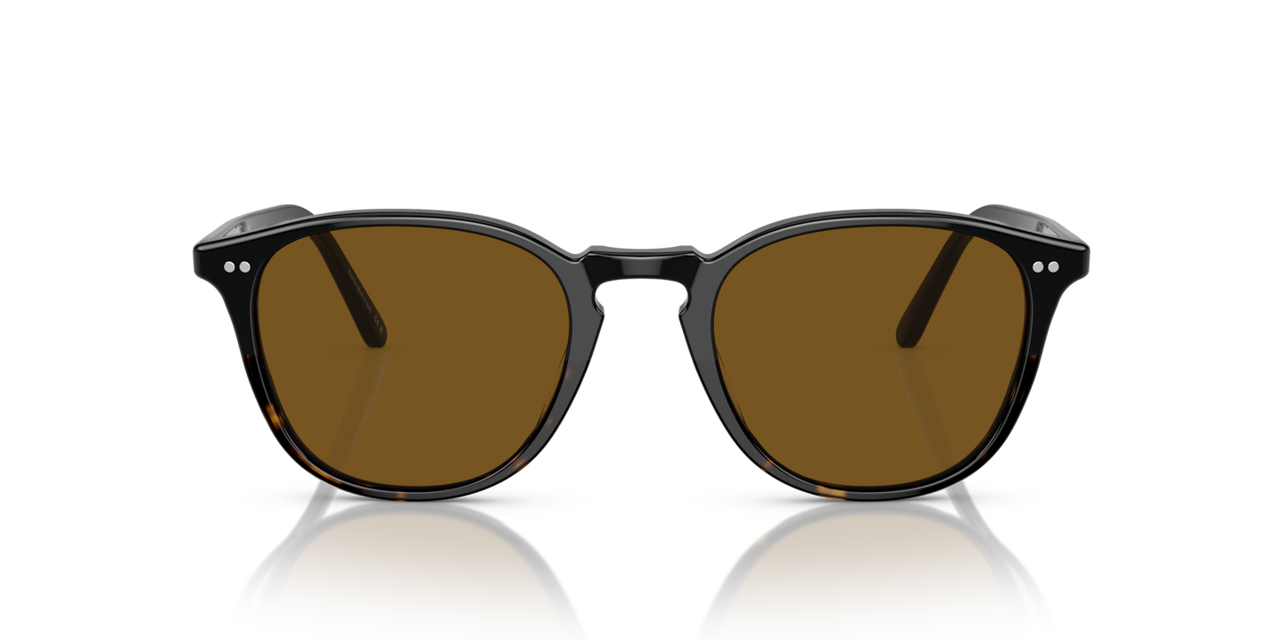 Oliver Peoples Forman L.A with Black/362 Gradient frame and Brown lenses - Image Lenses