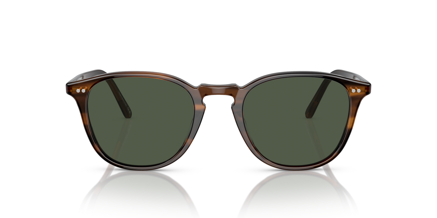 Oliver Peoples Forman L.A with Tuscany Tortoise frame and Green lenses - Image Lenses