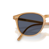 Sie Oliver Peoples Forman L.A Exclusive mit Semi-Matte Goldwood Gestell und Blau Gläsern - Variant