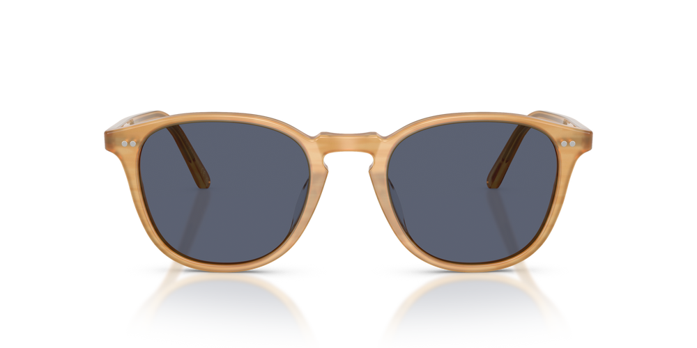 Oliver Peoples Forman L.A Exclusive with Semi-Matte Goldwood frame and Blue lenses - image 2