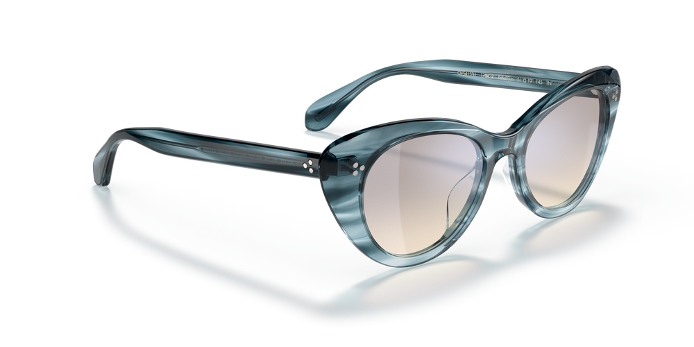 Oliver Peoples Rishell Sun with Washed Lapis frame and Grey lenses - Image 3