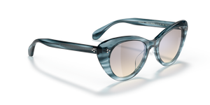 Oliver Peoples Rishell Sun with Washed Lapis frame and Grey lenses - Image 3