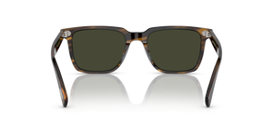 Oliver Peoples Lachman Sun avec une monture Écorce et des verres Vert - L'image 5