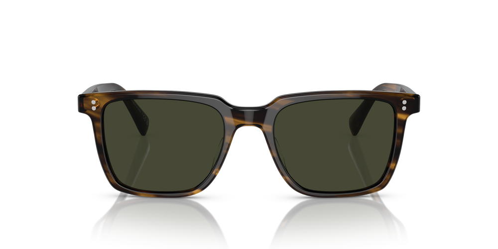 Oliver Peoples Lachman Sun with Bark frame and Green lenses - Image 2